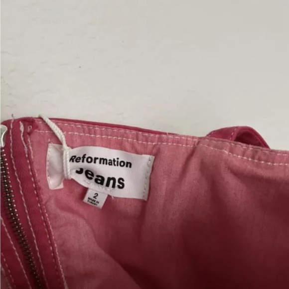 Reformation Jolie Bustier Mini Dress Pink Size 2 NWT - Picture 7 of 8